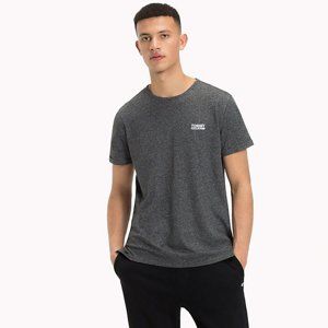 Tommy Hilfiger pánské černé melírované tričko - L (078)
